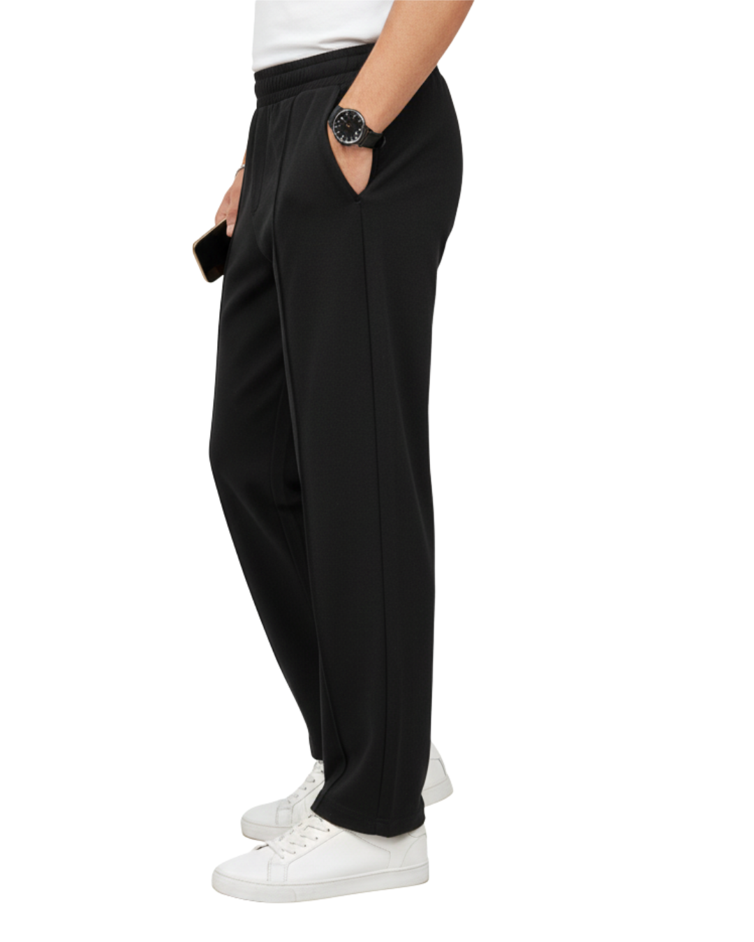 Pleated Black Trousers