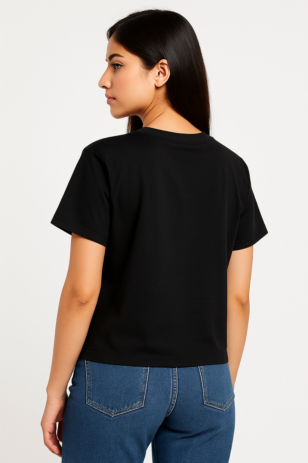 Everyday Comfort Jersey Tee – Soft & Breathable Jersey Fabric (Black)