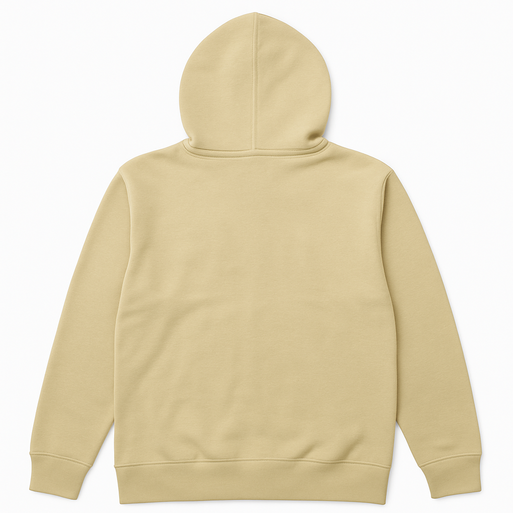 Beige Fleece Zipper Hoodie – Minimal & Cozy Style