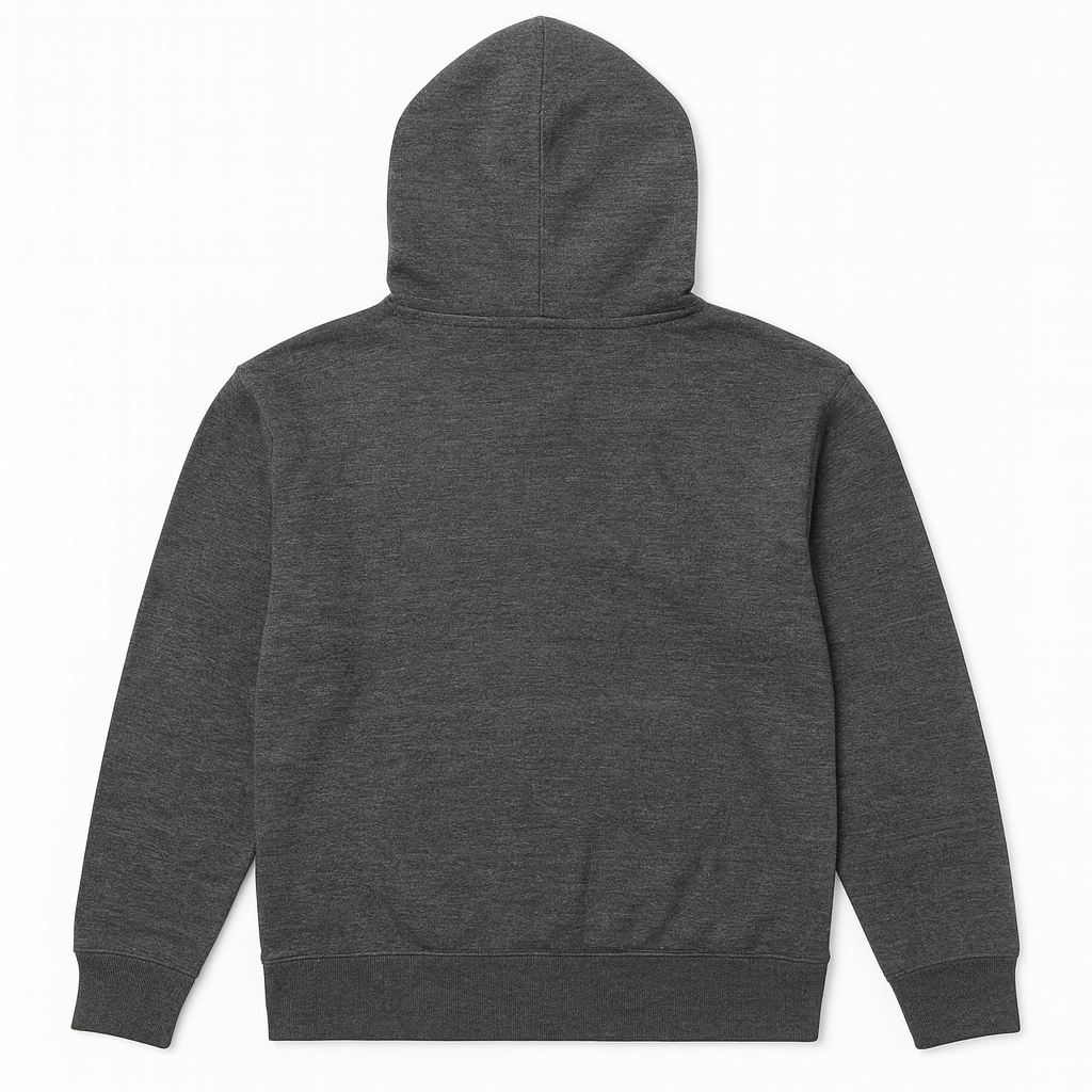 Grey Fleece Zipper Hoodie – Minimal & Cozy Style