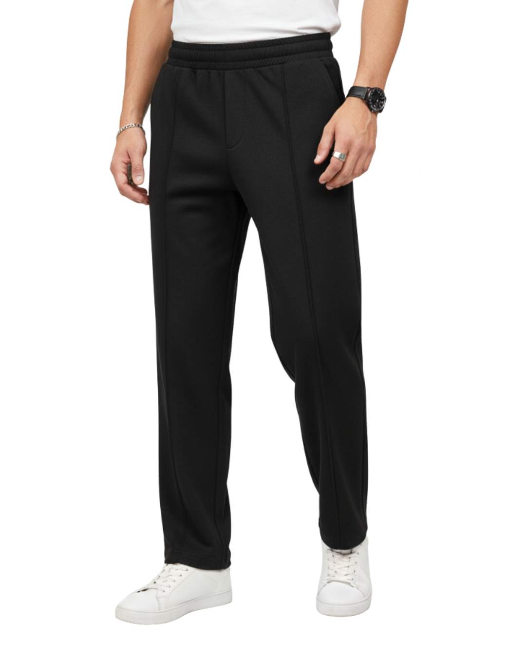 Pleated Black Trousers