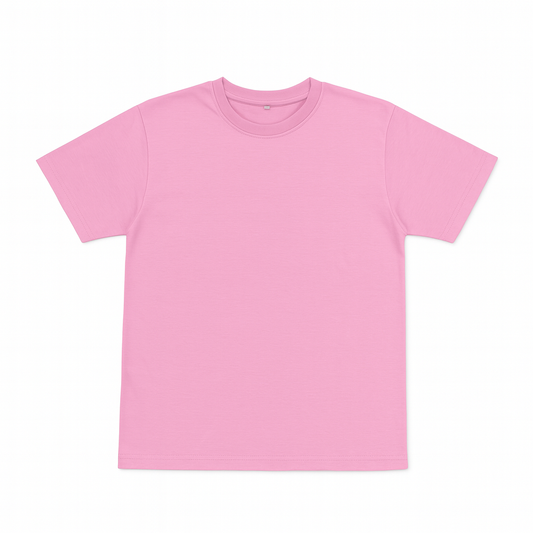 Everyday Comfort Jersey Tee – Soft & Breathable Jersey Fabric (Pink)