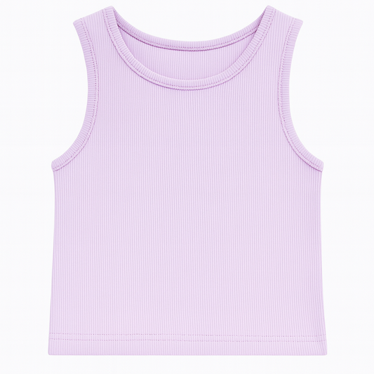 Women’s Lilac Ribbed Tank Top