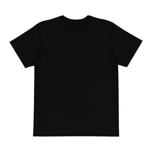Everyday Comfort Jersey Tee – Soft & Breathable Jersey Fabric (Black)