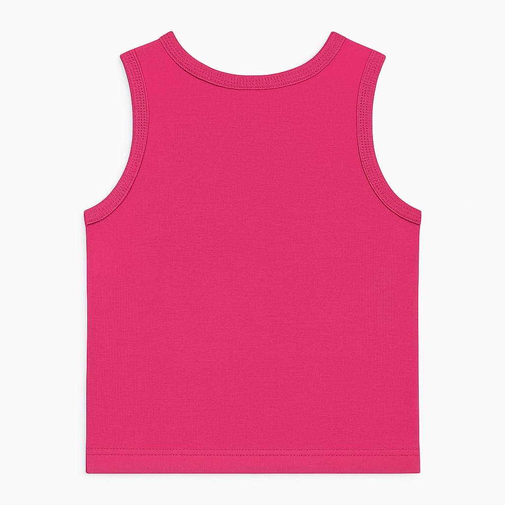 Women’s Hot Pink Ribbed Tank Top