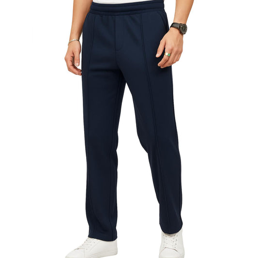 Pleated Navy Blue Trousers