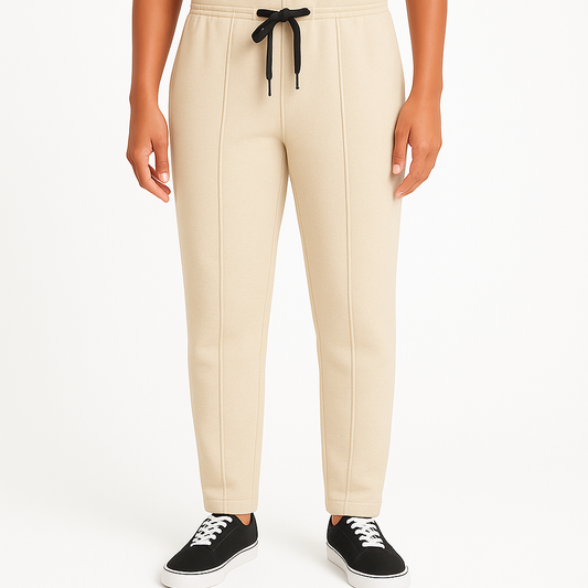 Pleated Off-White Trousers