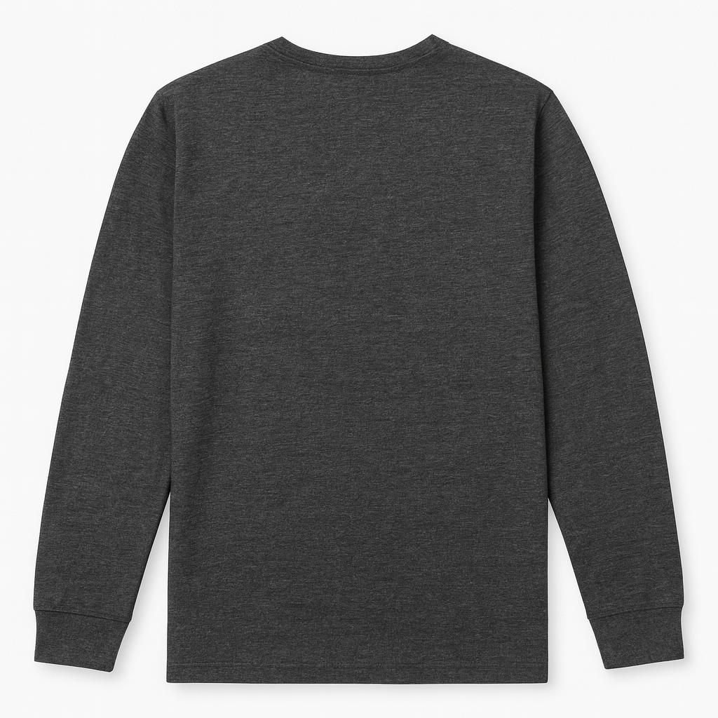 Classic Charcoal Long Sleeve Crewneck